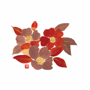 Aquarelle Fleurs d'hiver