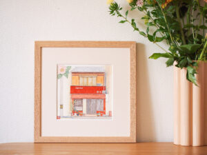 Aquarelle "Matin Camélia"