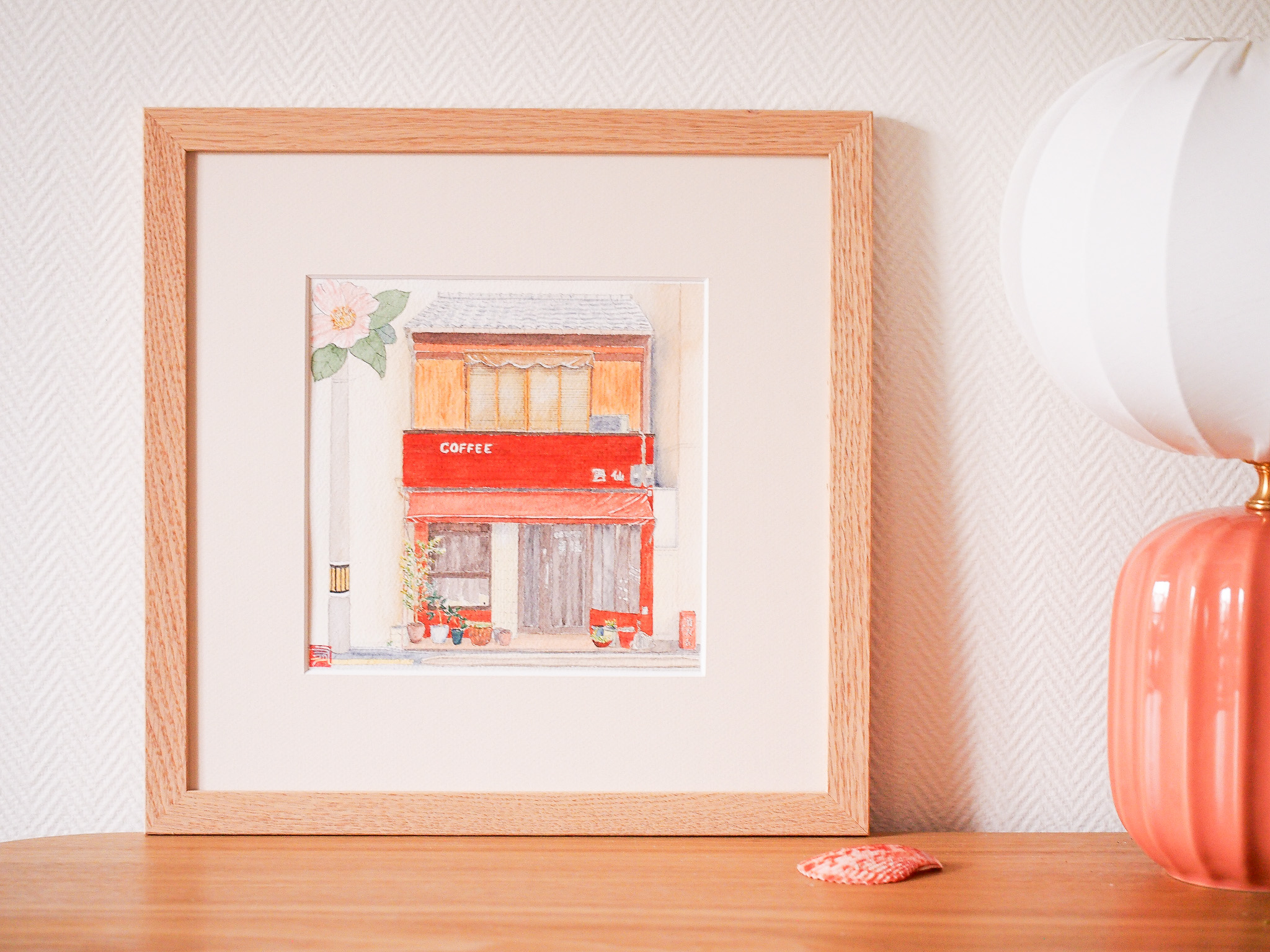 Aquarelle "Matin Camélia" Aquarelle "Matin Camélia"