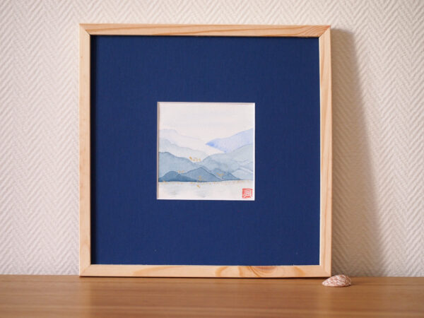 Aquarelle originale Lumière sur la mer n°2