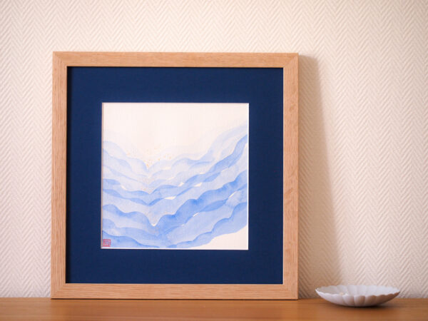 Aquarelle originale "Echos des montagnes n°2"