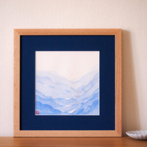 Aquarelle originale "Echos des montagnes n°1"