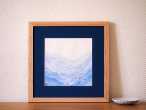 Aquarelle originale "Echos des montagnes n°1"