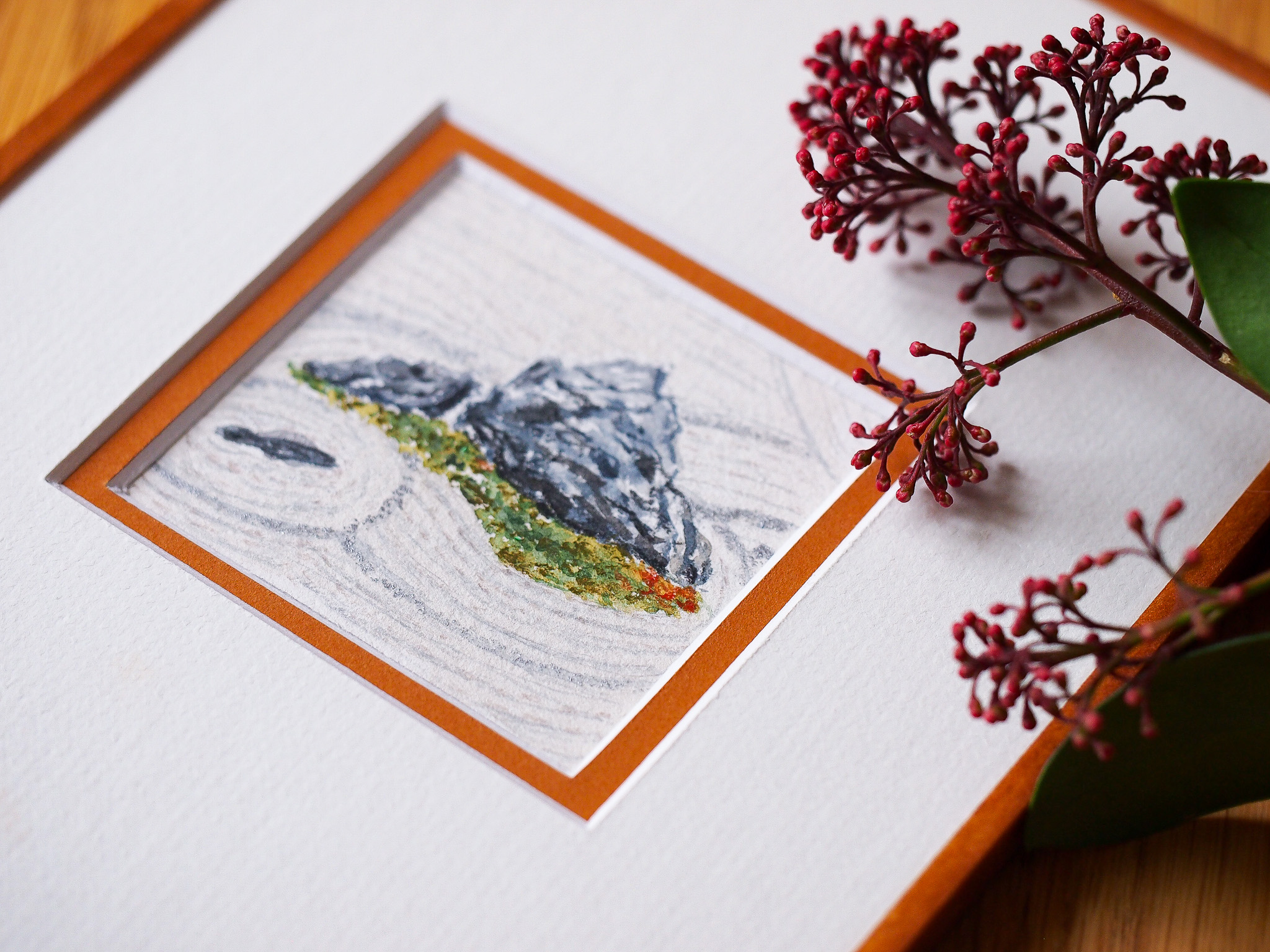 Aquarelle originale "Éclat n°2" Aquarelle originale "Éclat n°2"