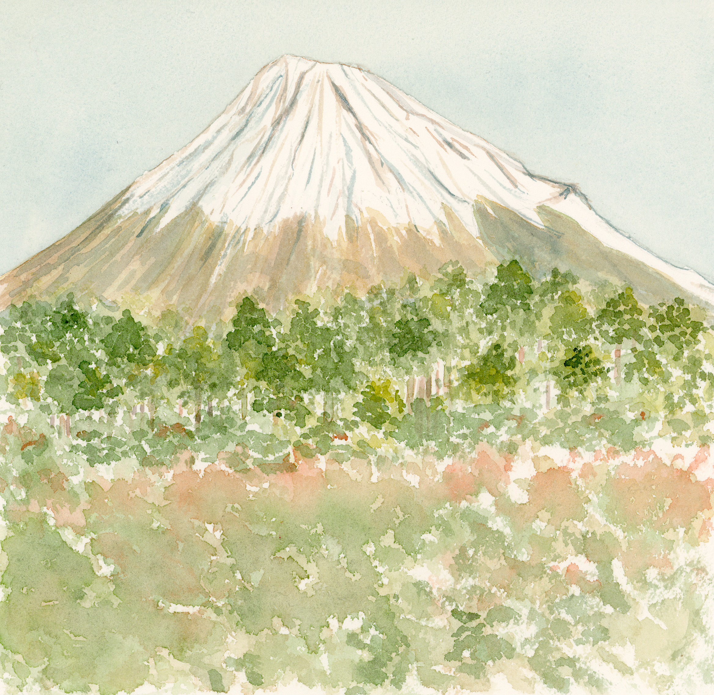 Atelier aquarelle Mont Fuji